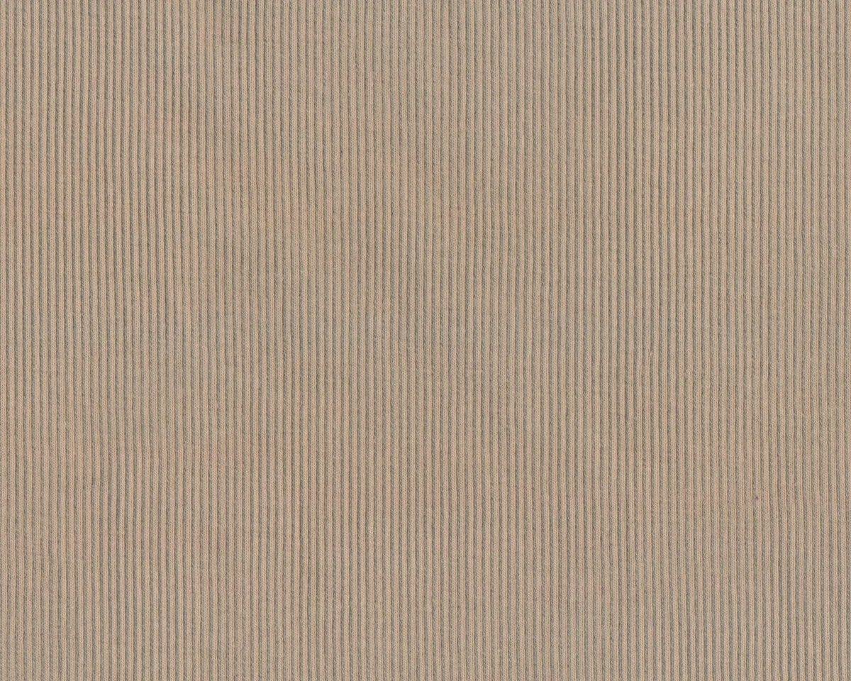 Bündchen-Stoff DOPPELRIPP, natur dunkel, Hilco
