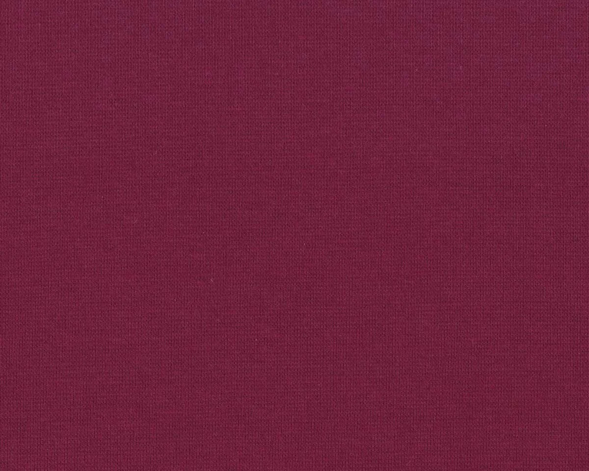 Bündchen-Stoff FEINRIPP LIGHT, aubergine, Swafing