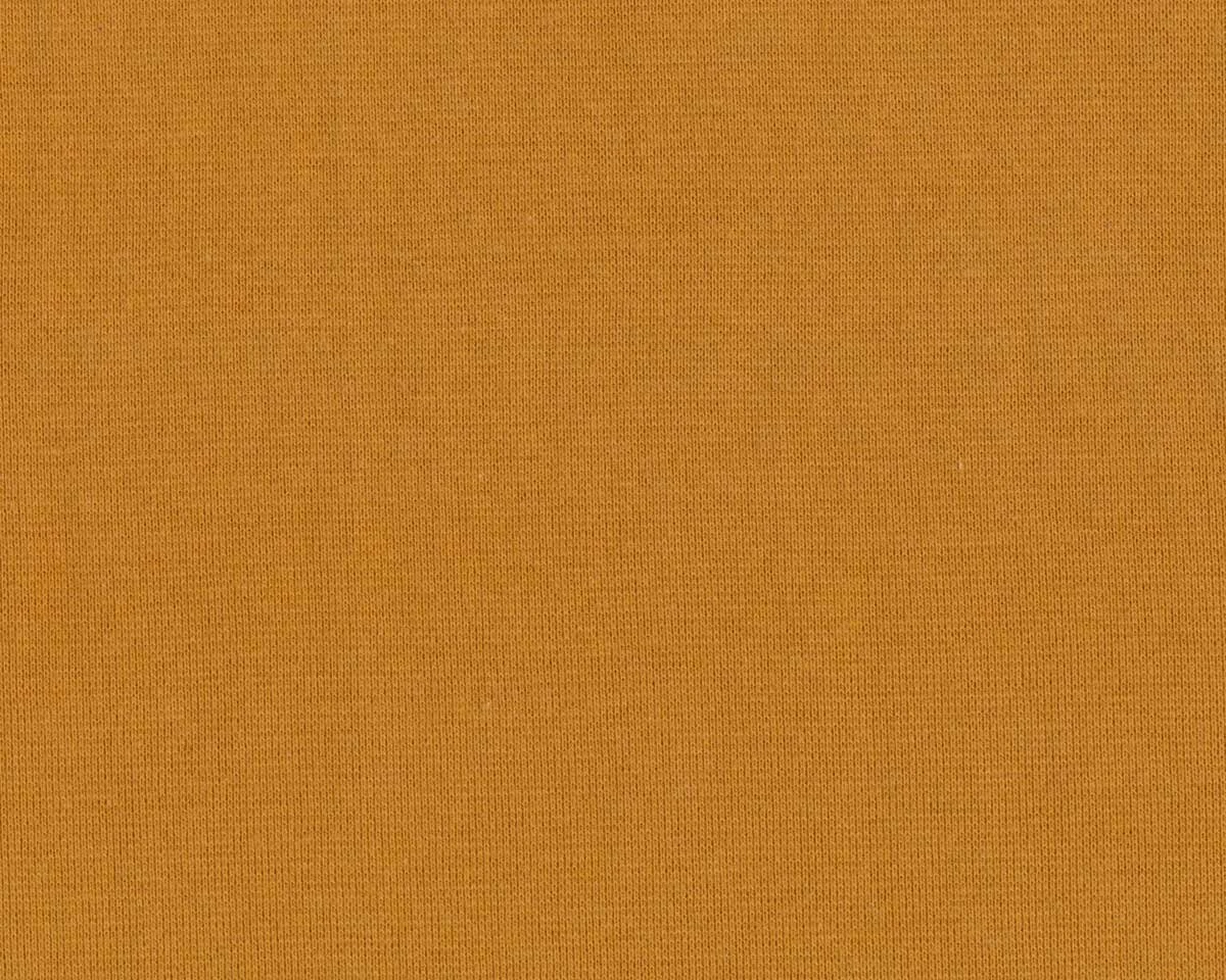Bündchen-Stoff FEINRIPP LIGHT, goldbraun, Swafing