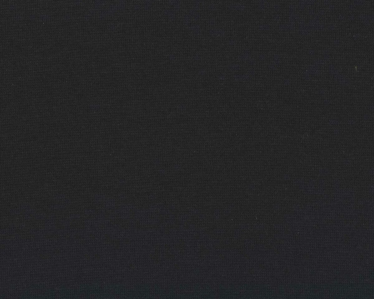 Bündchen-Stoff FEINRIPP LIGHT, schwarz, Swafing