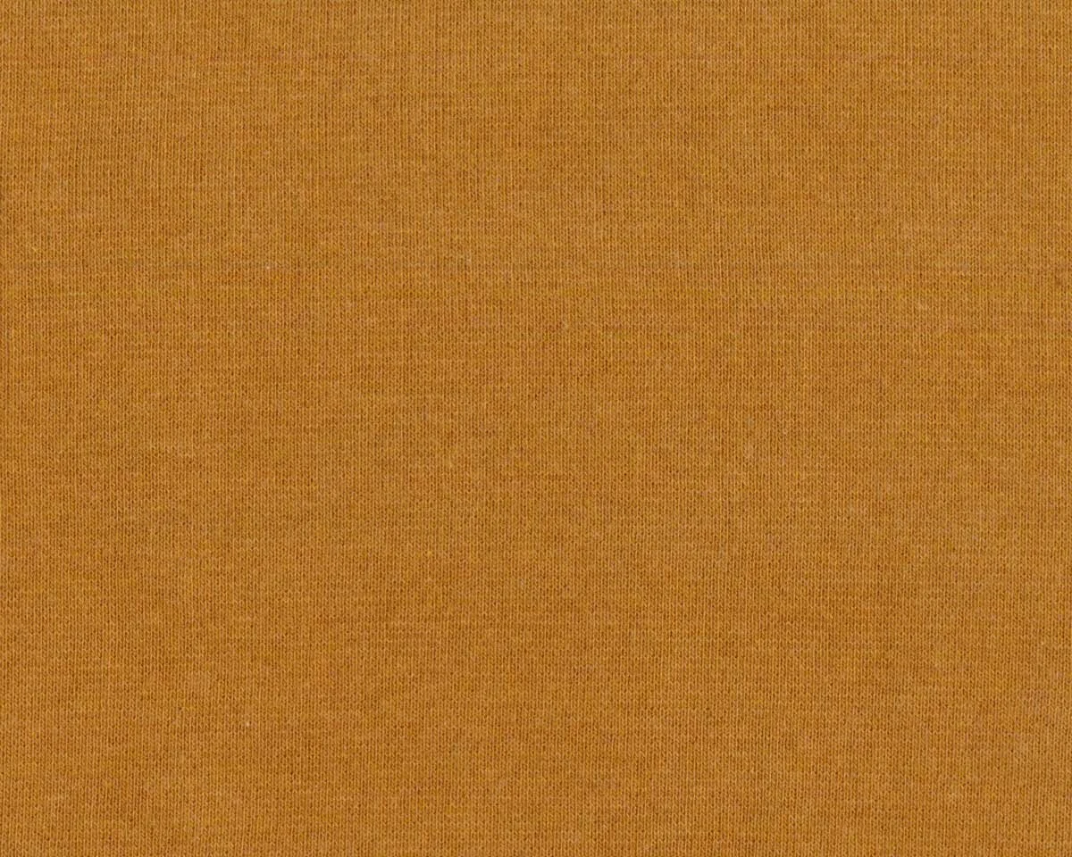 Bündchen-Stoff FEINRIPP MELANGE, goldbraun meliert