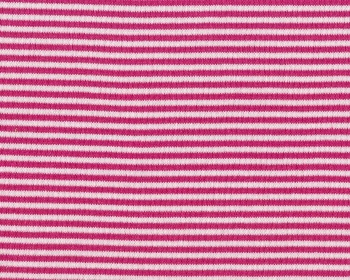 Bündchen-Stoff FEINRIPP RINGEL, schmale Streifen, pink-weiß