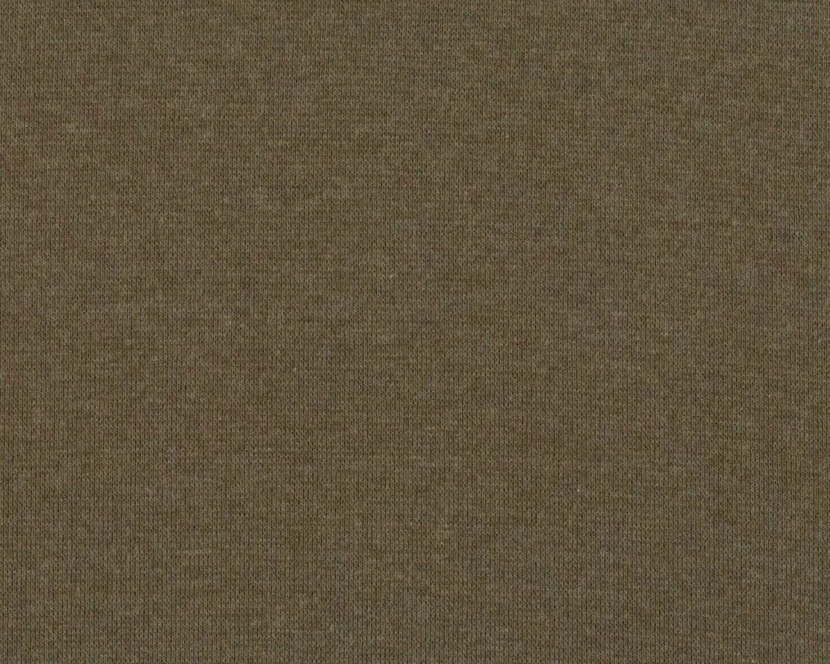 Bündchen-Stoff MELANGE LIGHT, olivbraun meliert