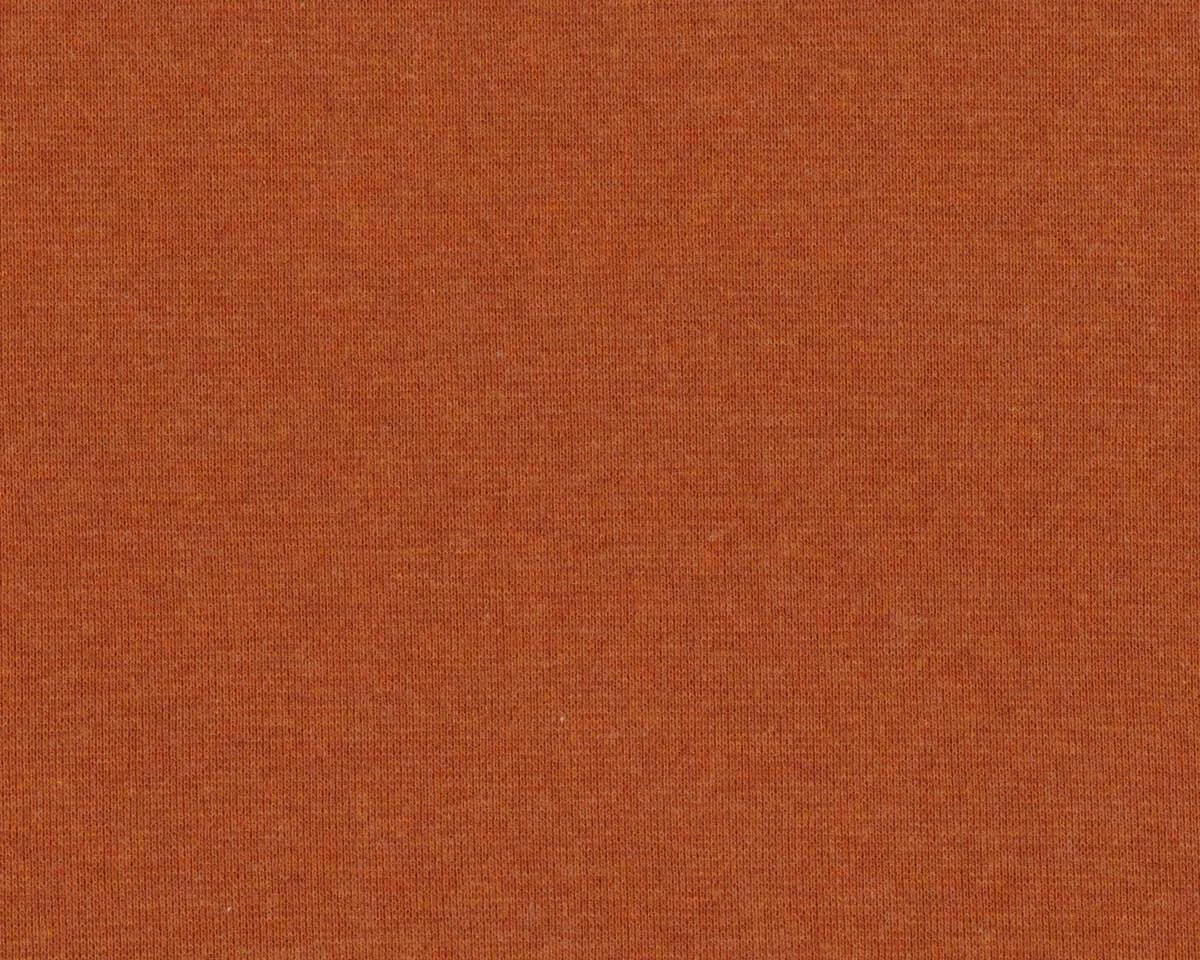 Bündchen-Stoff MELANGE LIGHT, terracotta meliert