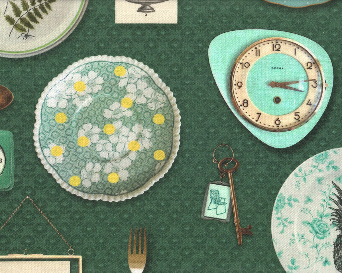Canvas-Dekostoff ASSIETTE, Wandteller