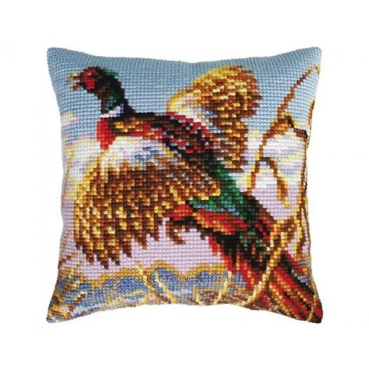 Collection d'Art - Kreuzstichkissen Pheasant