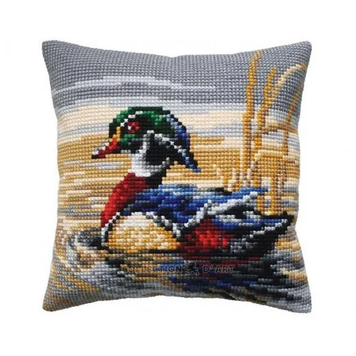 Collection d'Art - Kreuzstichkissen Mandarin Drake