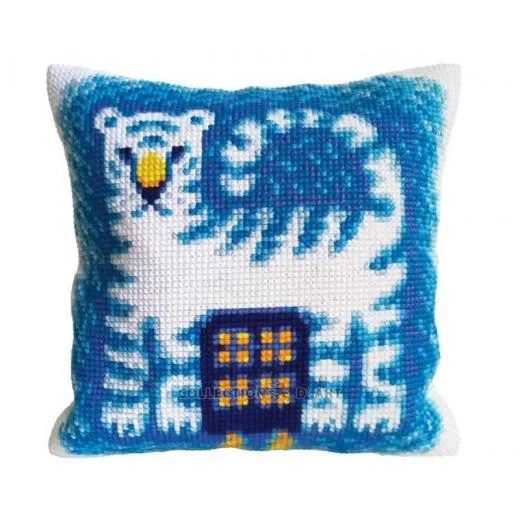 Collection d'Art - Kreuzstichkissen Dusk Tiger