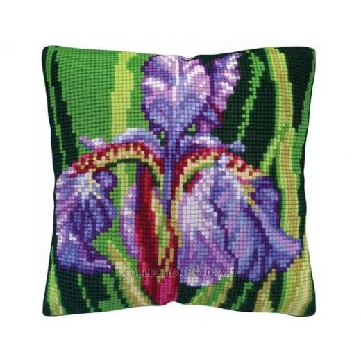 Collection d'Art - Kreuzstichkissen Iris