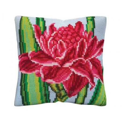 Collection d'Art - Kreuzstichkissen Lotus