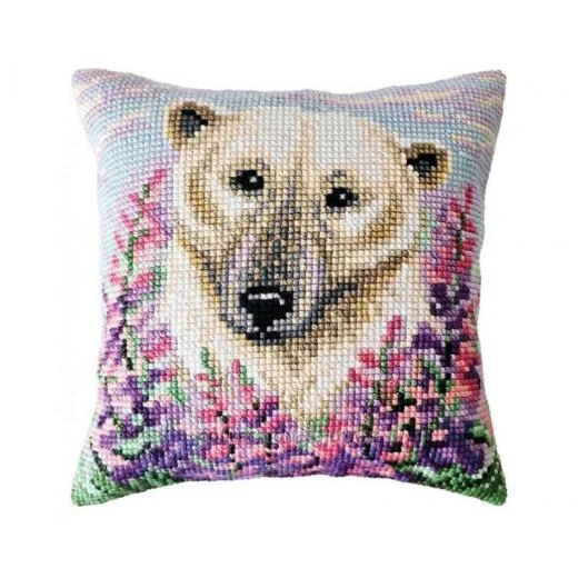 Collection d'Art - Kreuzstichkissen Polar Bear