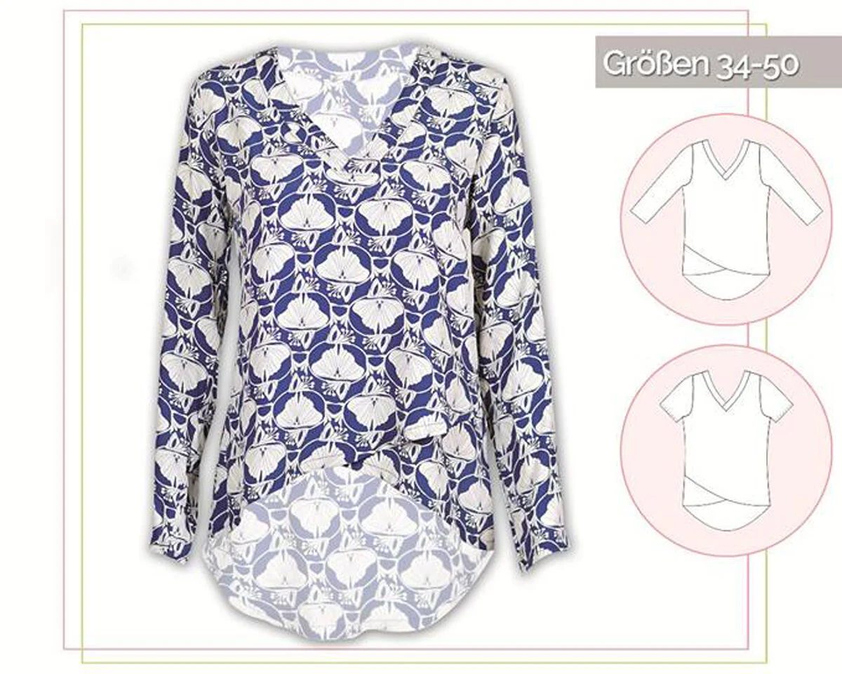 Damen-Schnittmuster Bluse VERANO, lillesol women No.17