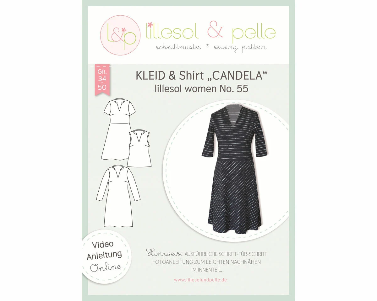 Damen-Schnittmuster Kleid CANDELA, lillesol women No.55