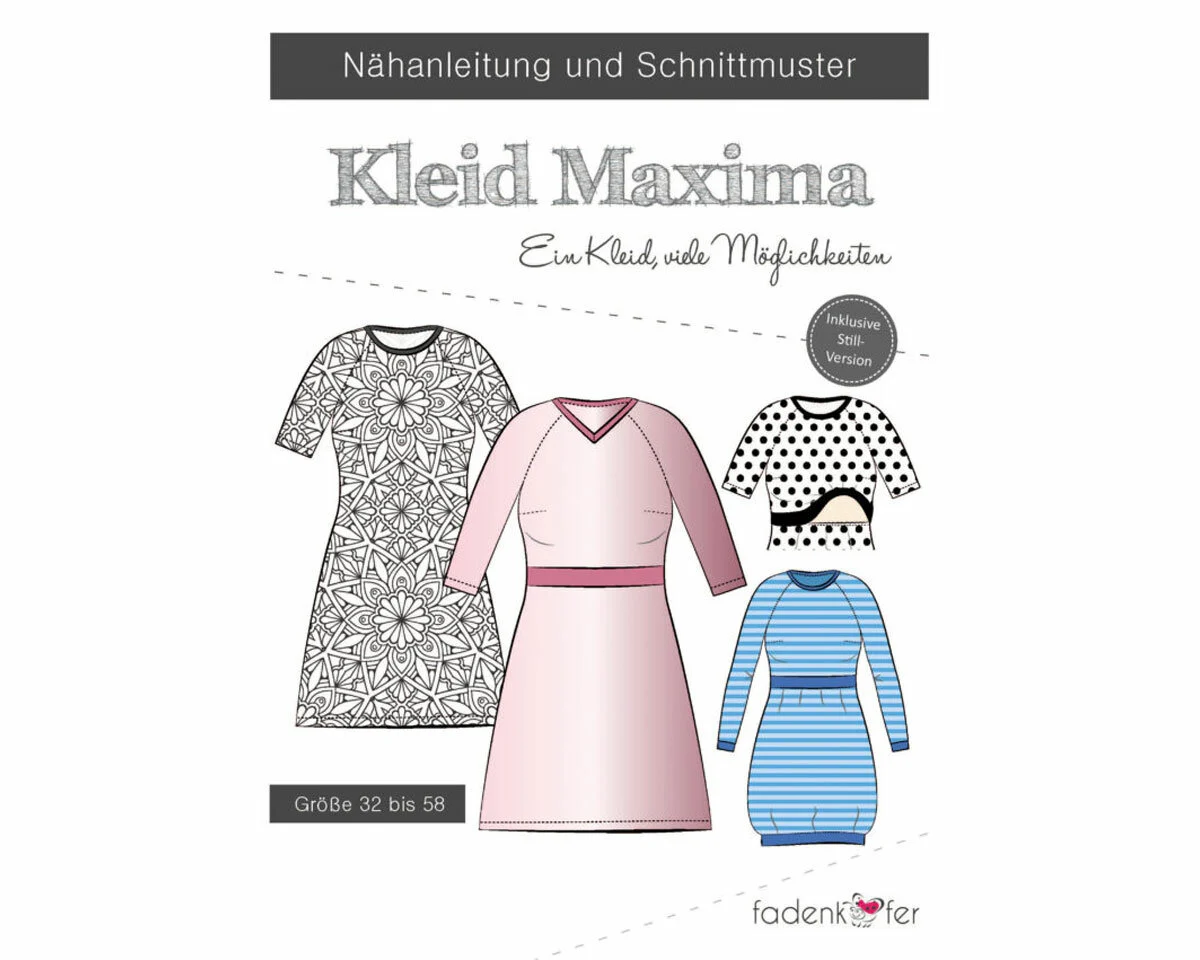Damen-Schnittmuster Kleid MAXIMA, fadenkäfer