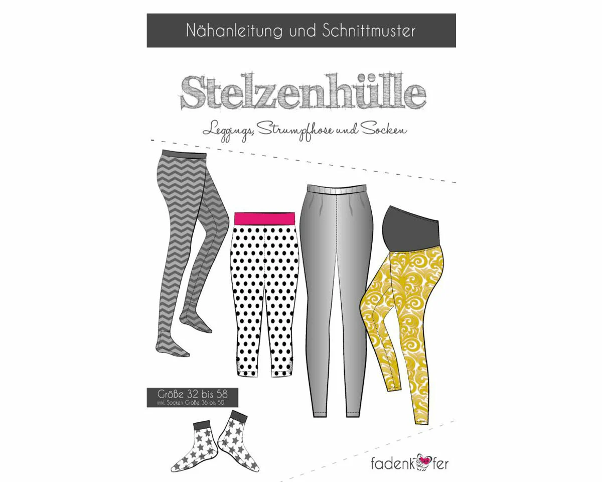 Damen-Schnittmuster Leggings STELZENHÜLLE, fadenkäfer