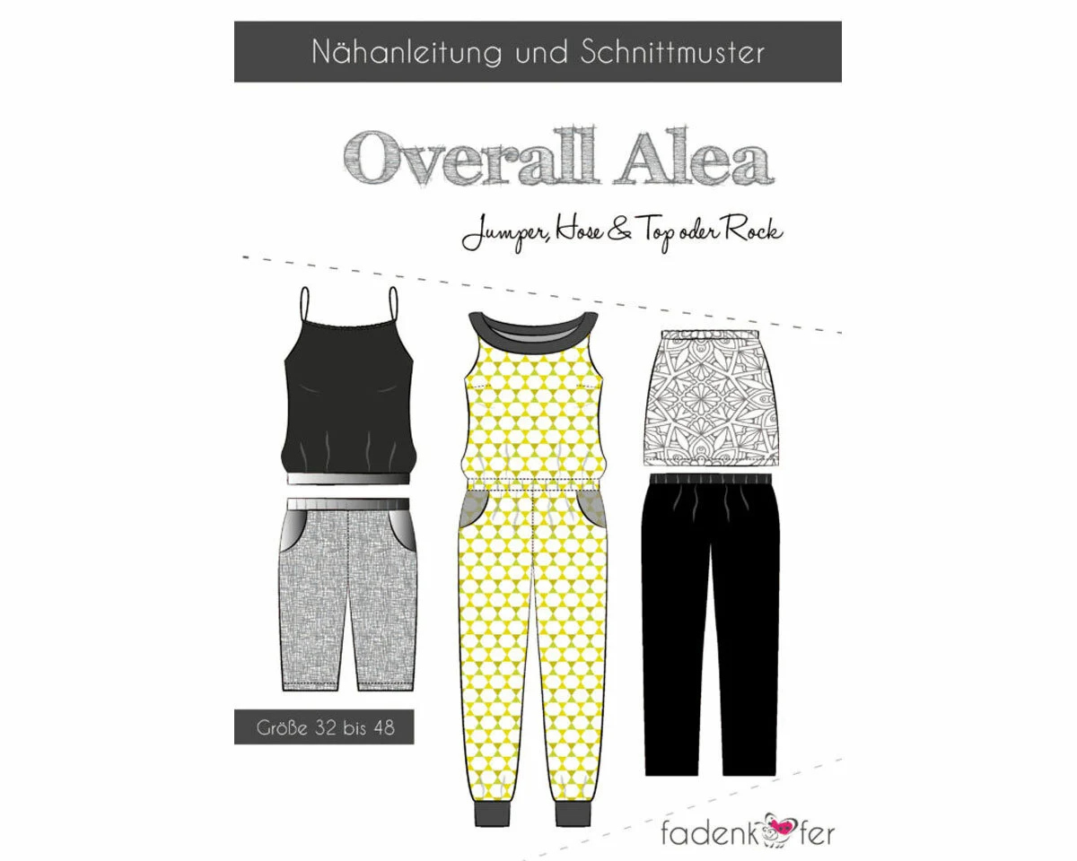 Damen-Schnittmuster Overall ALEA, fadenkäfer