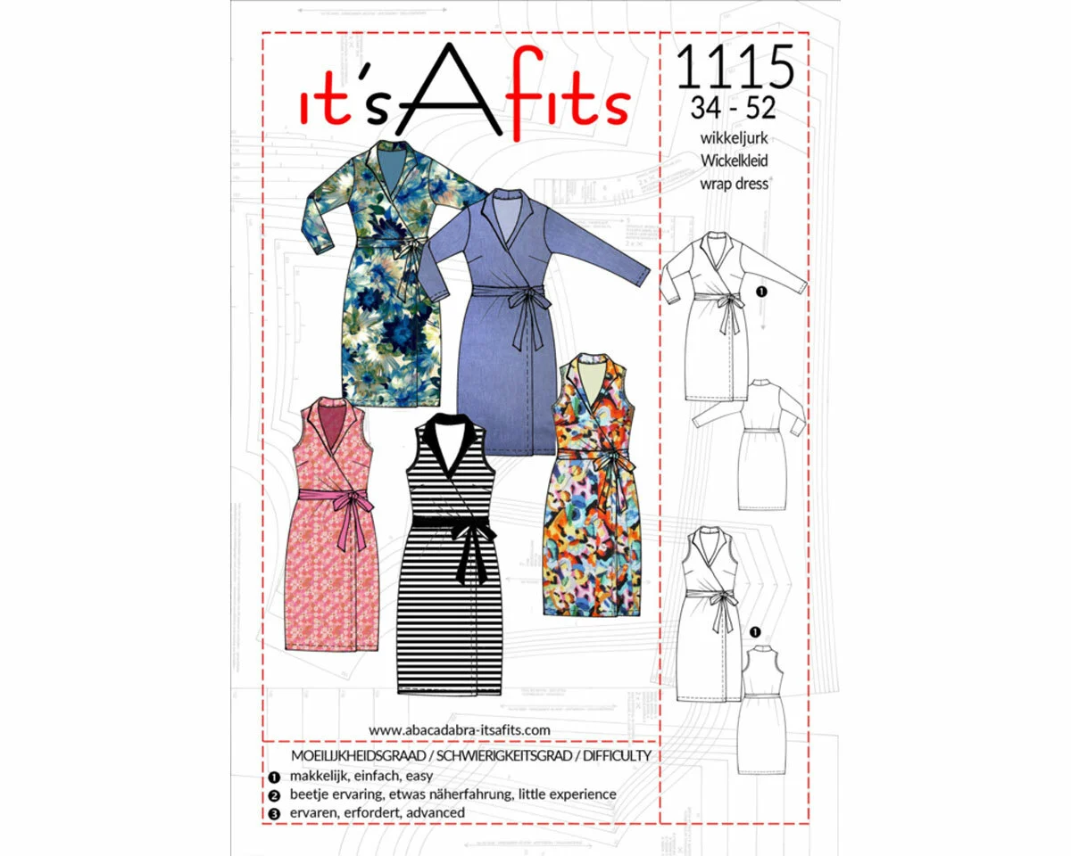 Damen-Schnittmuster Wickelkleid 1115, It's A fits