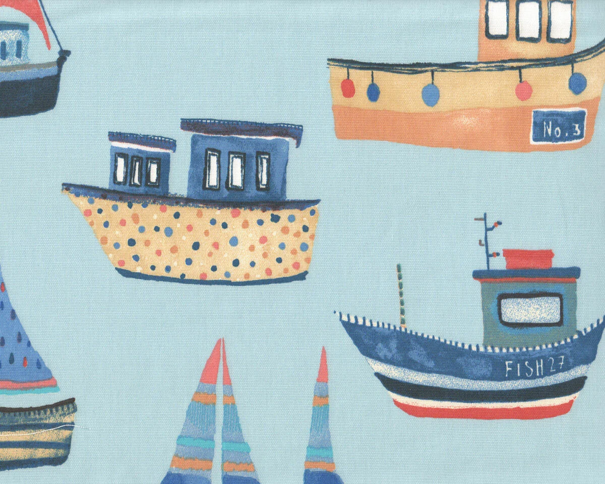 Dekostoff BEACHCOMBER, Segelboote, Clarke & Clarke