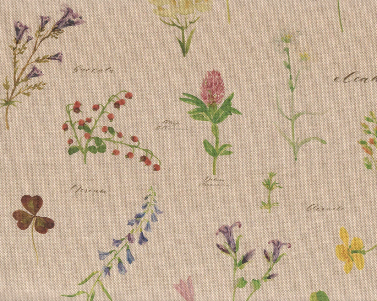 Dekostoff COUNTRY GARDEN, Wiesenblumen, Clarke & Clarke