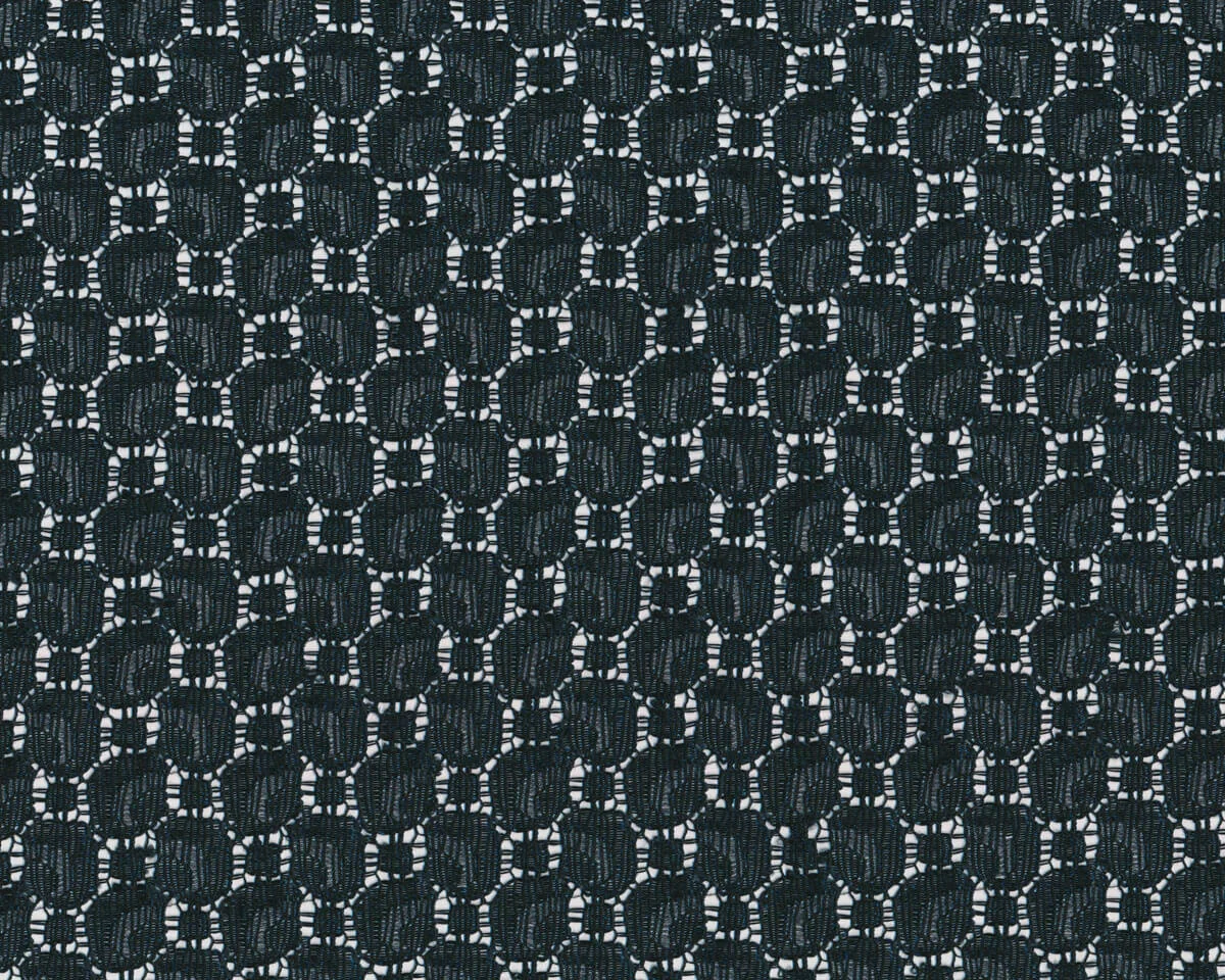 Designer Spitze DOLORES, Kugeln, schwarz