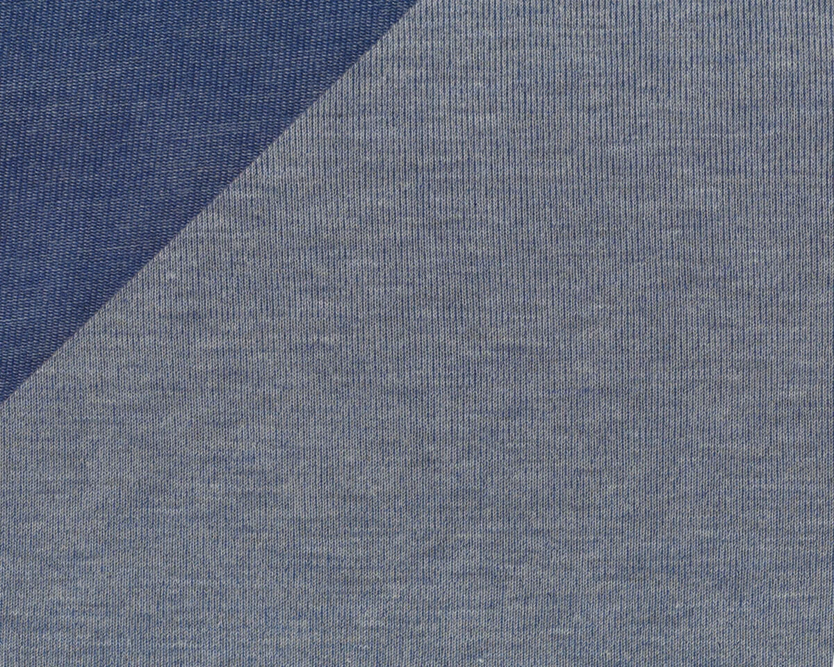 Doubleface-Viskose-Strick KIRSTEN, jeansblau