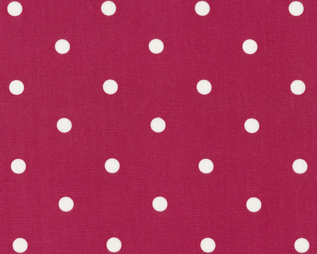 Englischer Dekostoff DOTTY, Punkte, dunkelrot, Clarke & Clarke