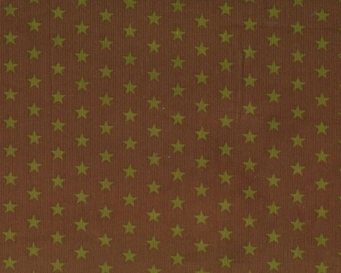 Feincord KATI STARS, Sterne, braun-helles olive