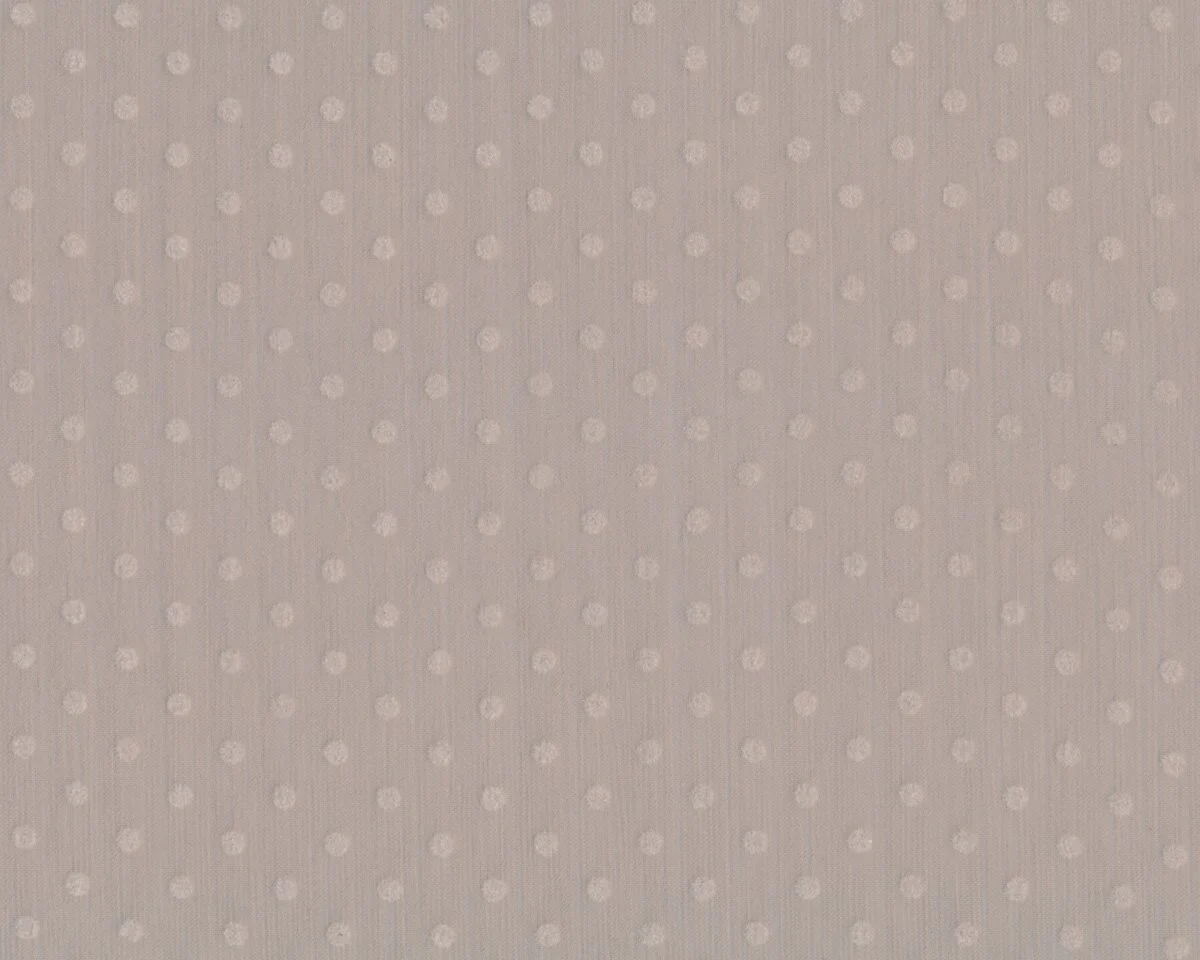 Feiner Chiffon-Krepp CECILIA, aufgeflockte Pünktchen, beigegrau