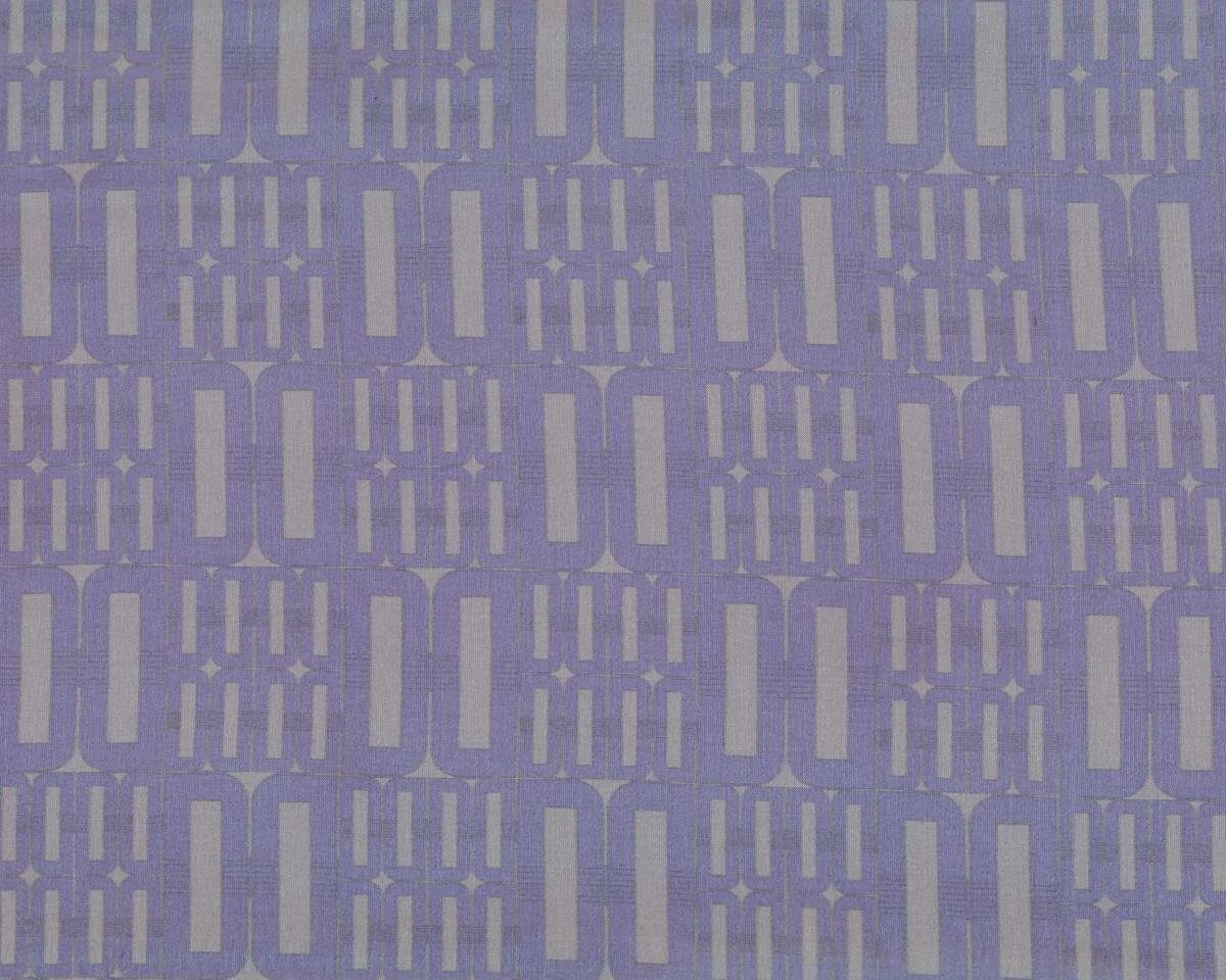 Feiner italienischer Seiden-Chiffon UNOGARO, D-Ringe, gedecktes lila-grau