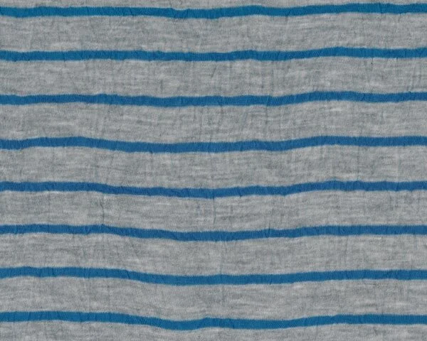 Feiner Jersey-Crash "Stripe-Froisse" mit Streifen, grau meliert-aqua