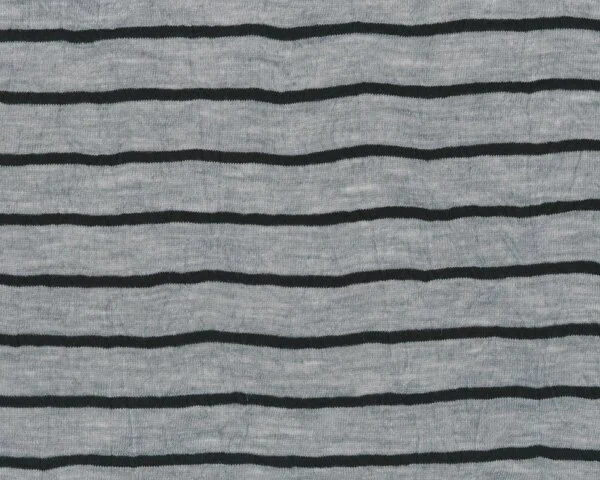 Feiner Jersey-Crash "Stripe-Froisse" mit Streifen, grau meliert-schwarz