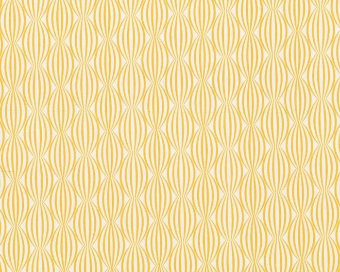 Feiner Popeline-Patchworkstoff ESSENTIALS, Oval-Rauten-Streifen, gelb-creme