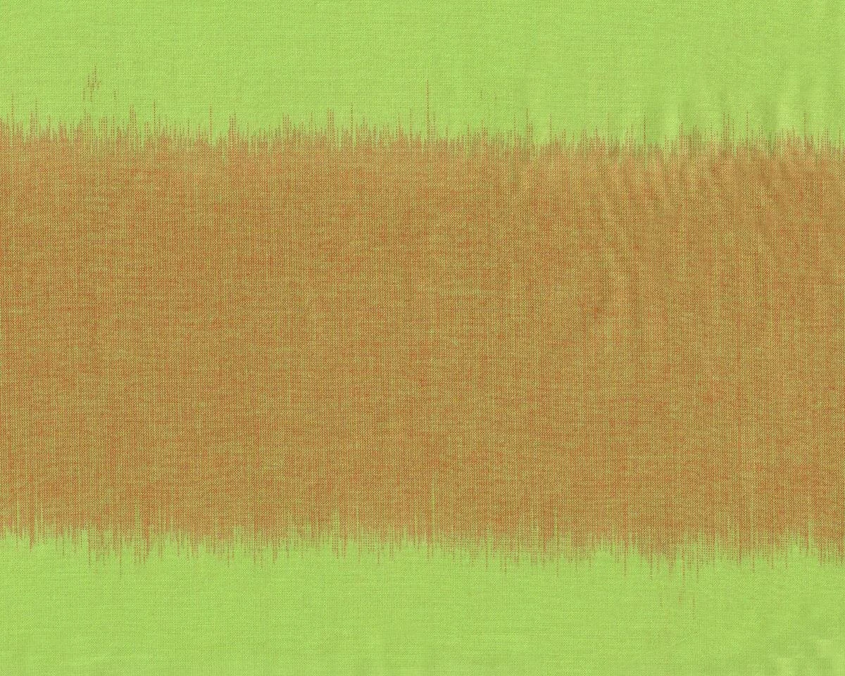 Feinstes Baumwollgewebe ARTISAN WOVEN, Verlaufsstreifen, maigrün-goldbraun