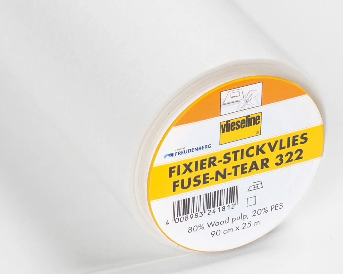 Fixier-Stickvlies, aufbügelbar und abreißbar, Vlieseline