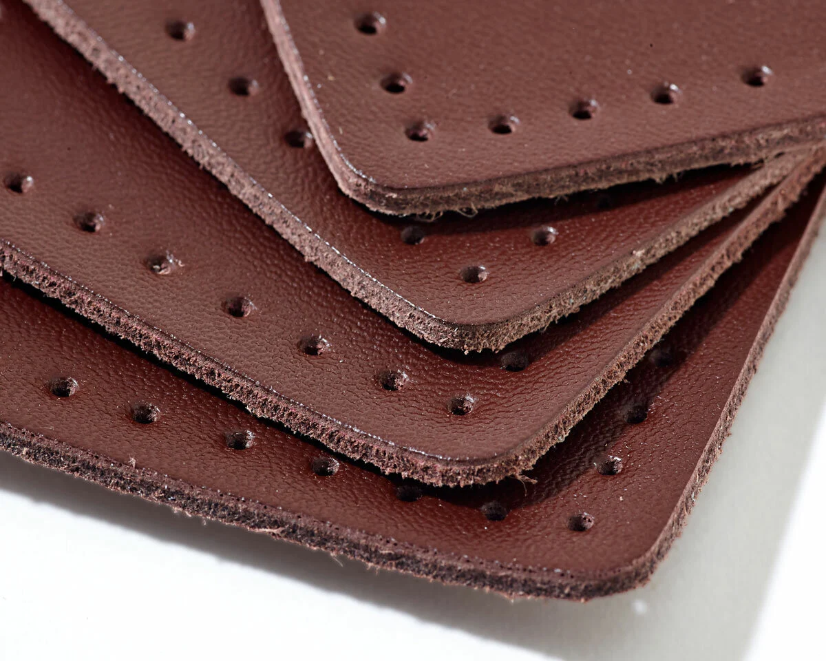 Fixierpatches LEDER, weiß, braun oder schwarz