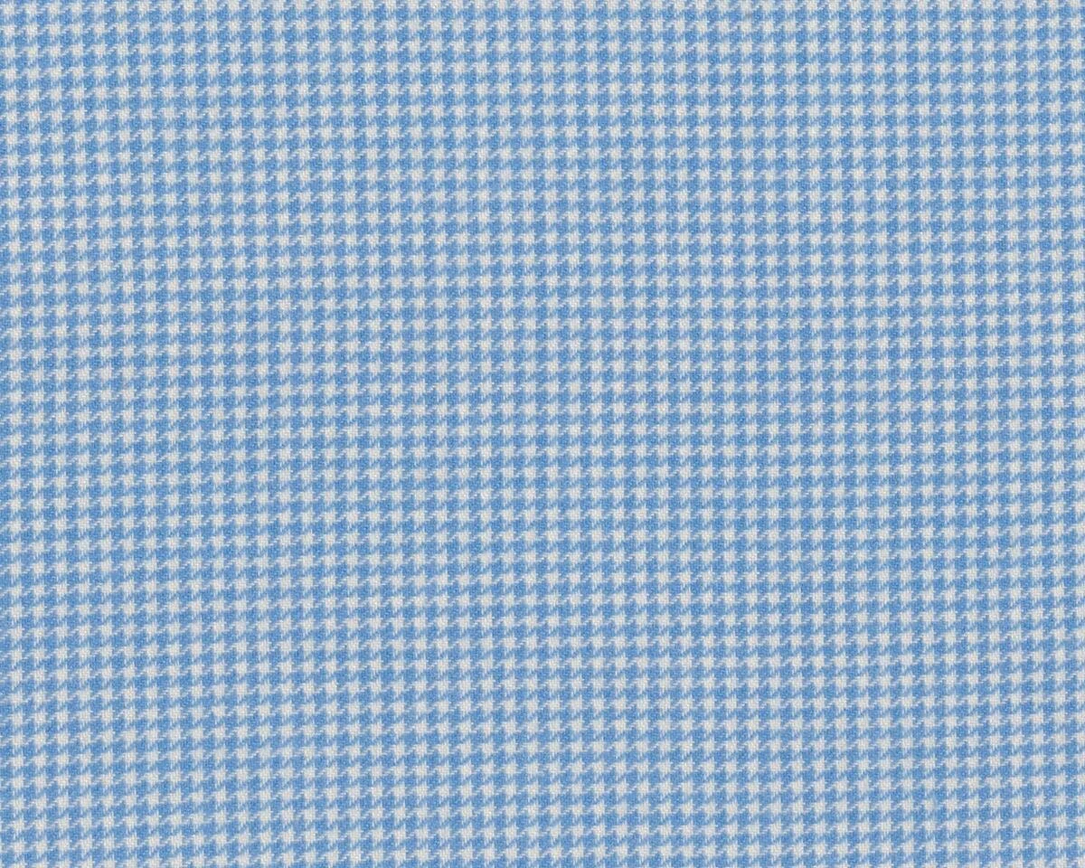 Flanellstoff von Westfalenstoffe BERGEN, Vichy-Hahnentritt, hellblau-weiß