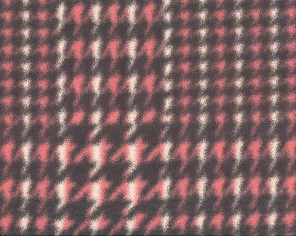 Gewaschene Designer-Seide aus Italien AGATA, Hahnentritt, altrosa-dunkelgrau