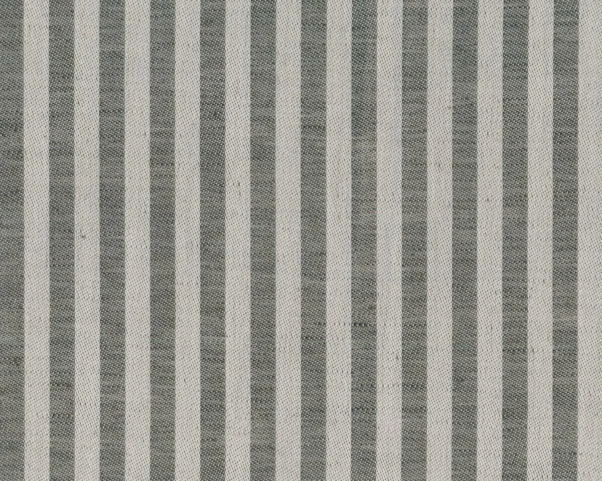 Halb-Leinen-Jacquardwebstoff KAROLINE, Streifen, natur dunkel, Übelhör