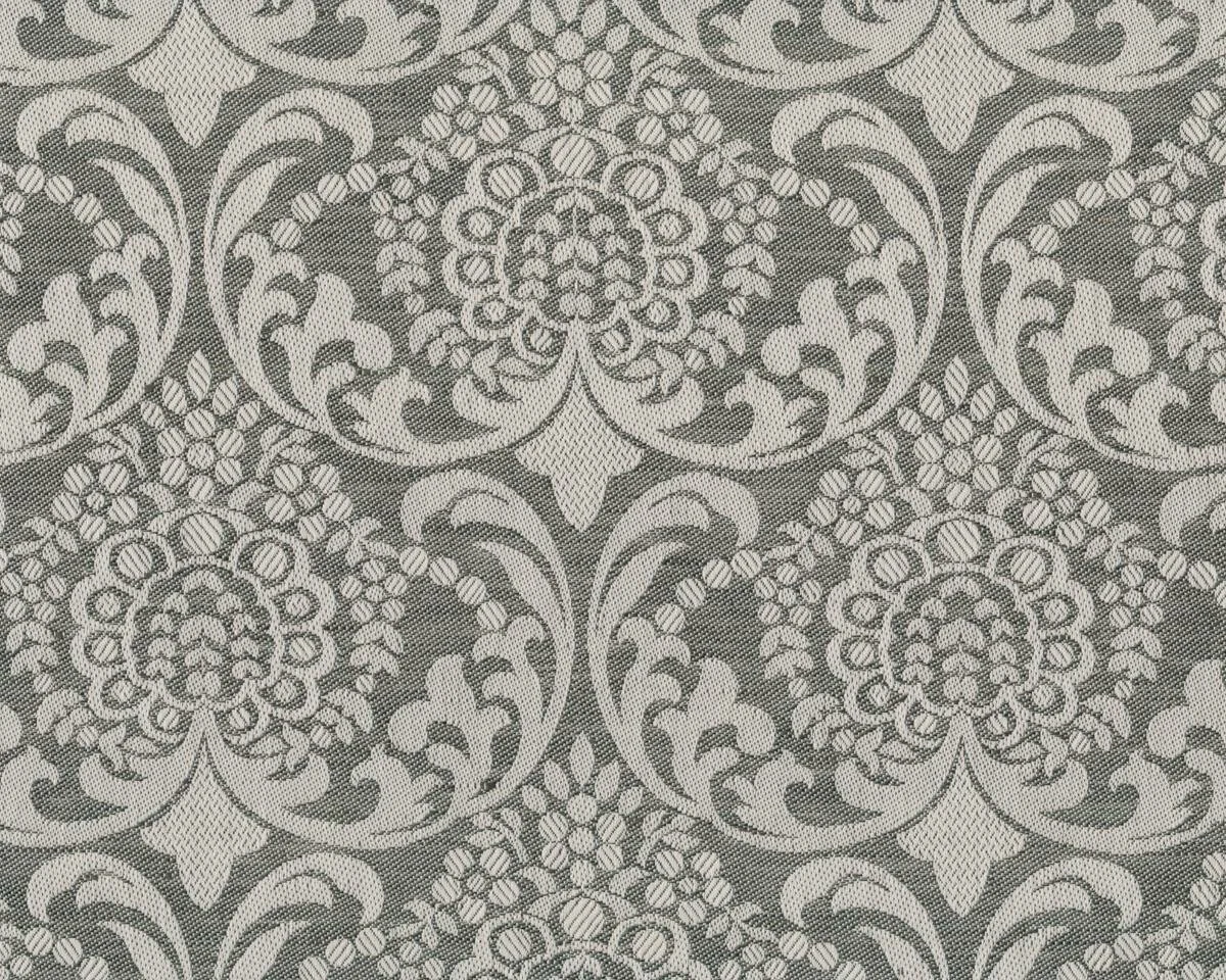 Halb-Leinen-Jacquardwebstoff ROYAL, Damast-Muster, natur dunkel, Übelhör