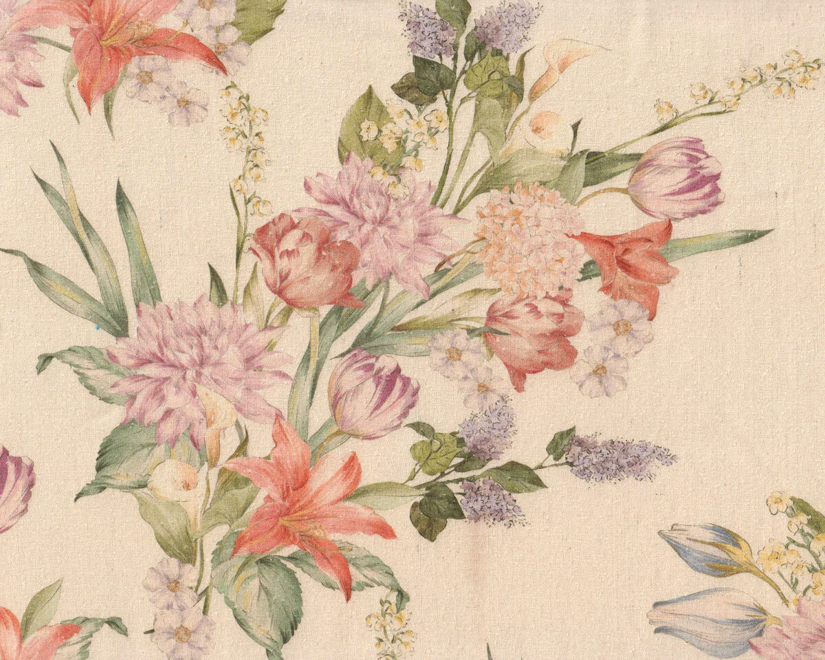 Italienische Bourette-Seide MARIANN, Tulpen, helllila