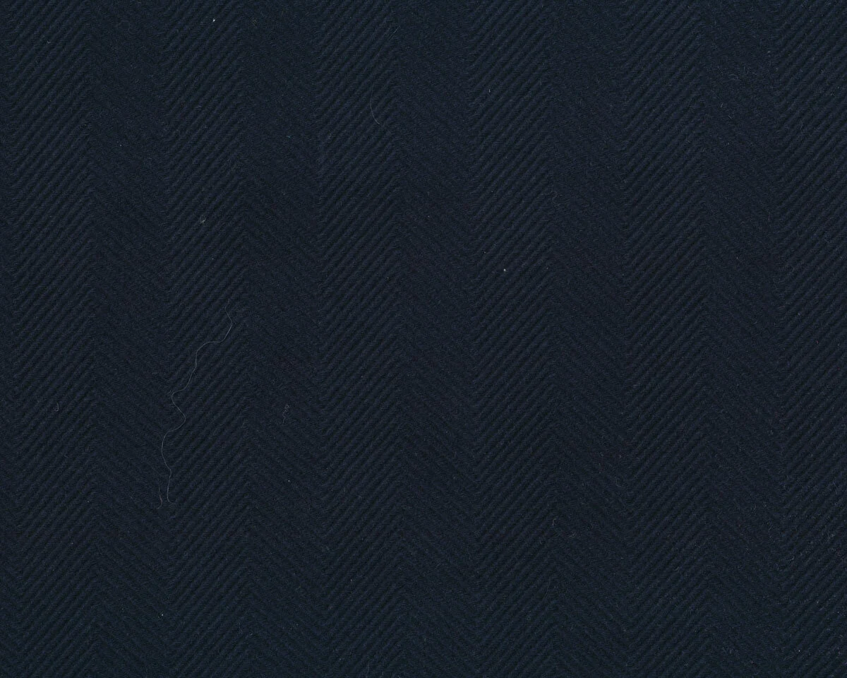 Italienischer Baumwoll-Flanellstoff REZZO, Fischgrat, marineblau