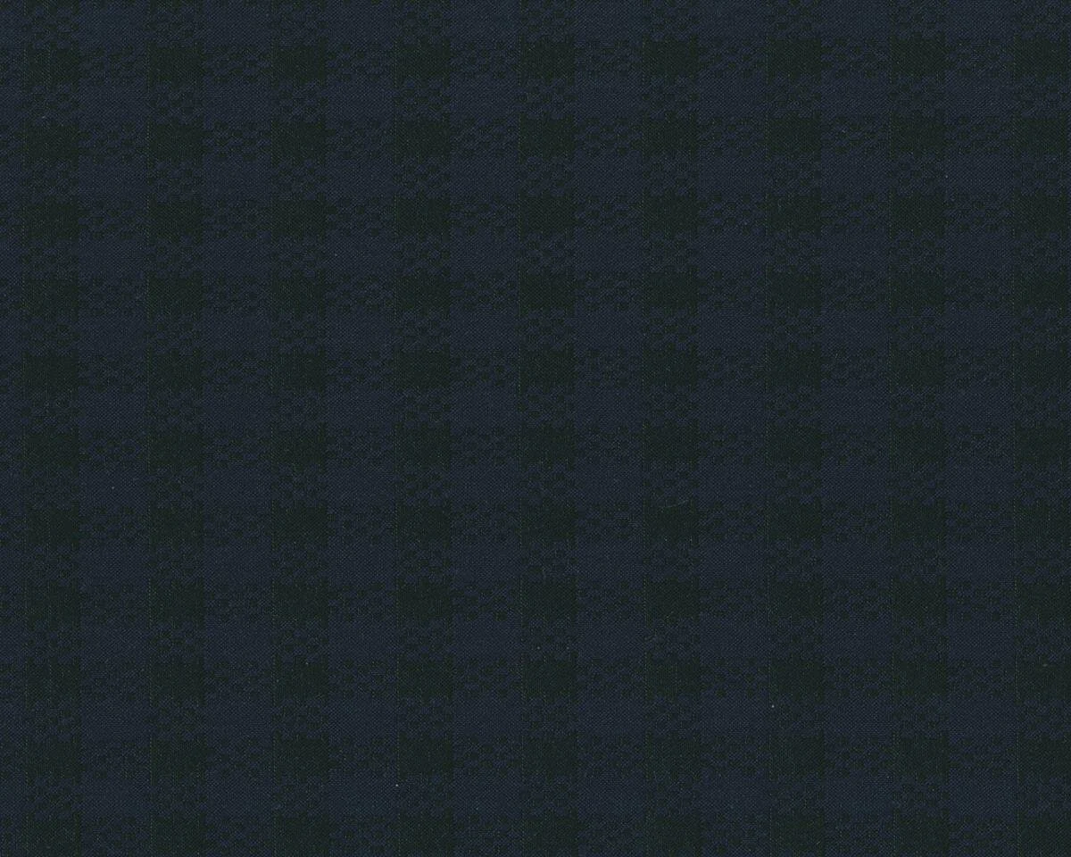 Italienischer Designer-Viskose-Stretch SANTINA, Raster-Karo, dunkelblau-schwarz