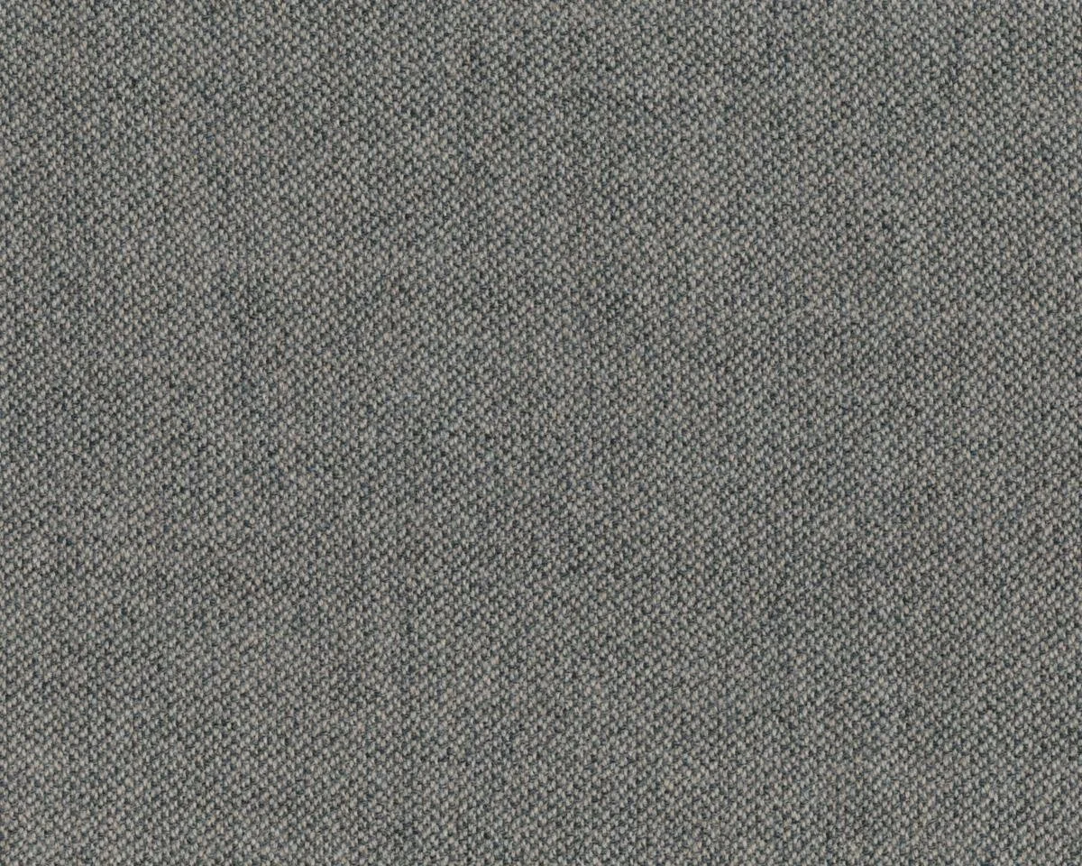 Italienischer Designer-Wollstoff ATTICO, zweifarbig meliert, dunkelgrau-natur