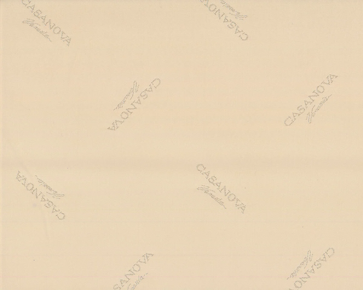 Italienischer Futterstoff CASANOVA, Schrift, elfenbein