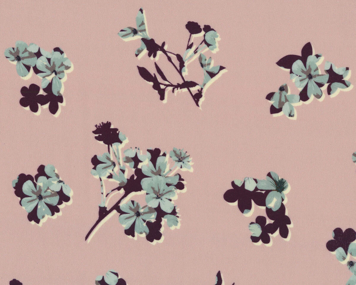 Italienischer Viskose-Kleider-Stretch MONCHERI, Kirschblüten
