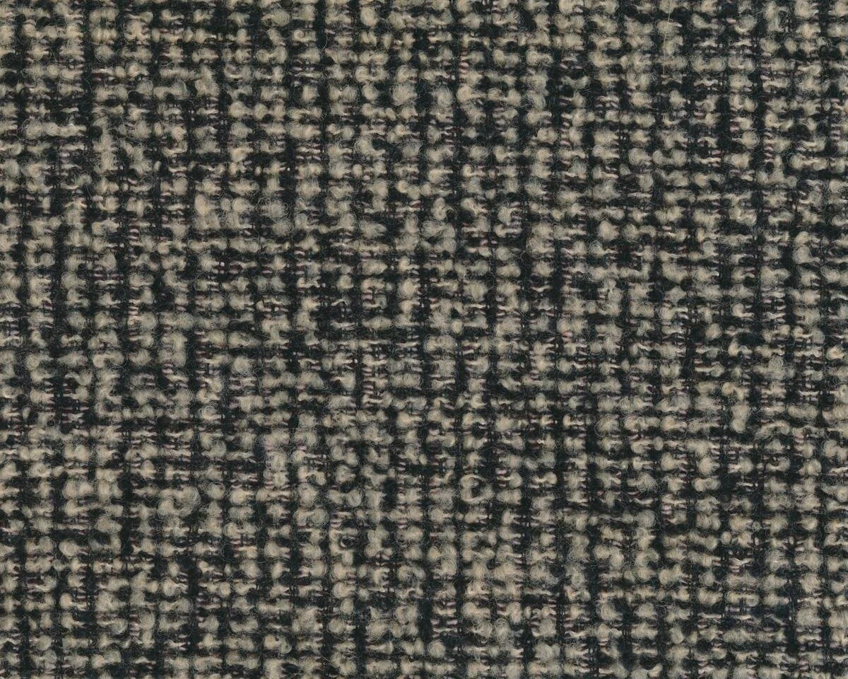 Italienischer Wollbouclé MISSY, Längs- und Quer-Streifen, dunkelbraun-natur dunkel