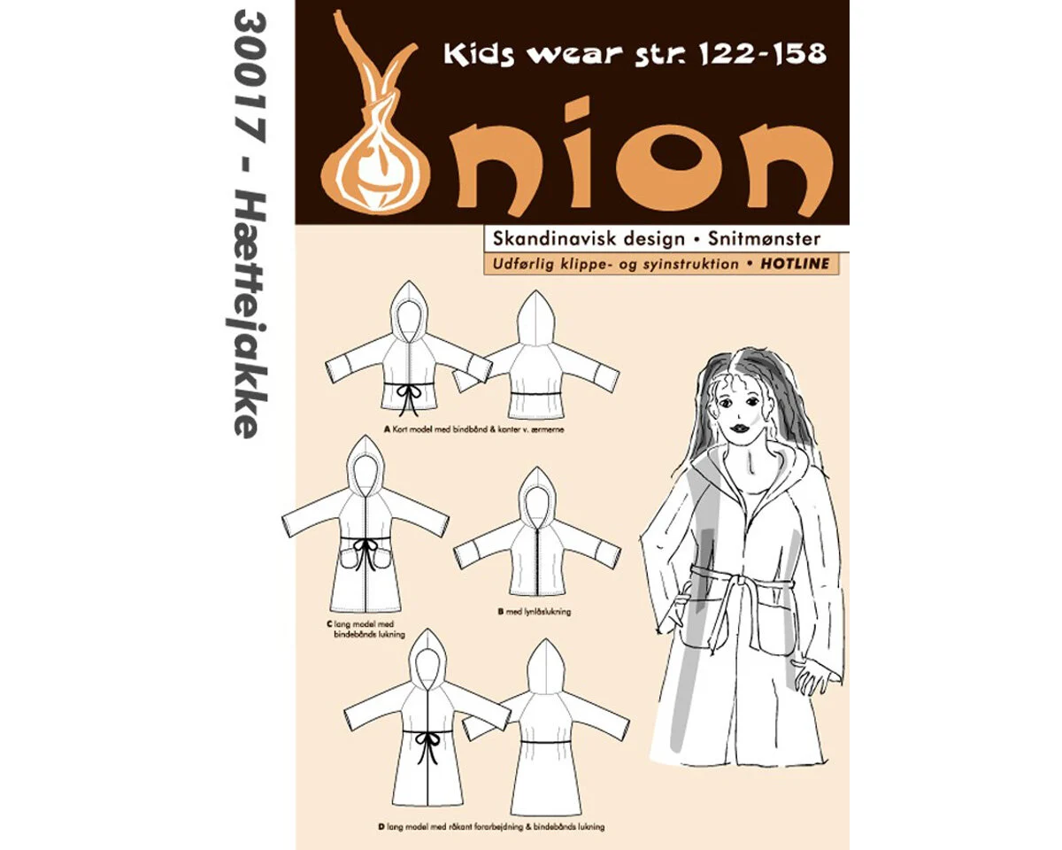 Jacke und Mantel mit Kapuze, Schnittmuster ONION 30017