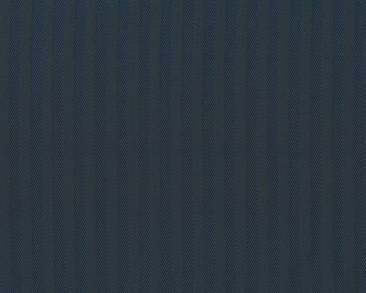 Jacquard-Futterstoff TIVOLI RESCA, Fischgrat-Streifen, nachtblau