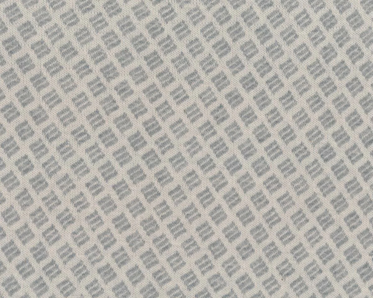 Jacquard-Strick BOTANICAL CHECK, wollweiß, Albstoffe