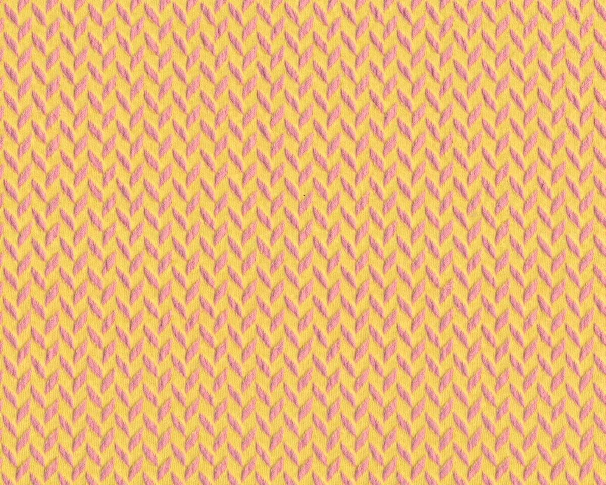 Jacquard-Strick CORN ROW von Albstoffe, Strichel, gelb